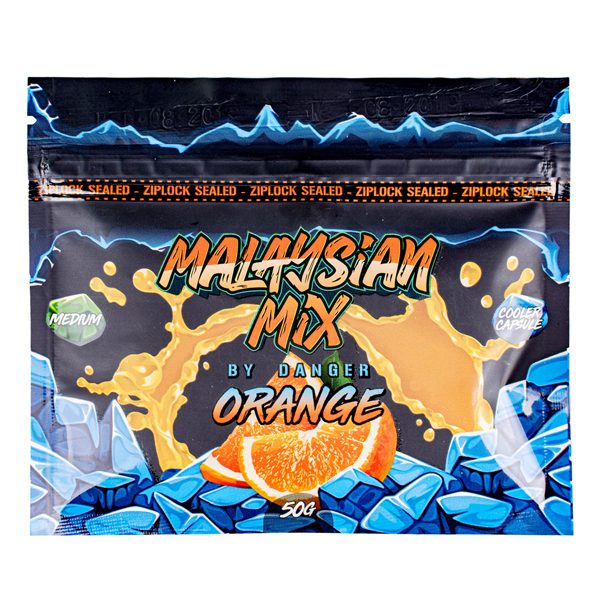 Кальянная смесь Malaysian mix Hard - Orange (Апельсин) 50гр фото
