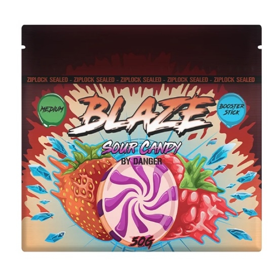 Кальянная смесь Malaysian Blaze mix Hard - Sour Candy (Кислый леденец) 50гр фото