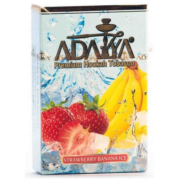 Табак для кальяна Adalya - Strawberry Banana Ice (Ледяная клубника с бананом) 50гр фото