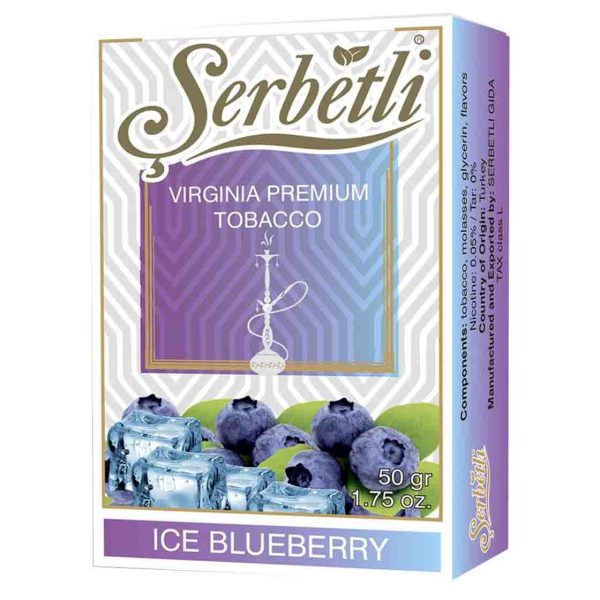 Табак для кальяна Serbetli - Ice Blueberry (Ледяная черника) 50гр фото