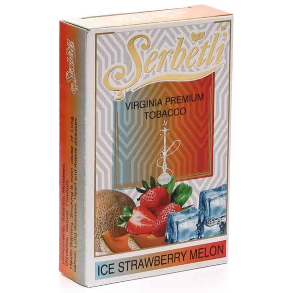Табак для кальяна Serbetli - Ice Strawberry Melon (Ледяные клубника и дыня) 50гр фото