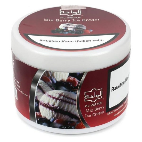 Табак для кальяна Al Waha — Mix Berry Ice Cream (Ягодное Мороженое) 250гр фото