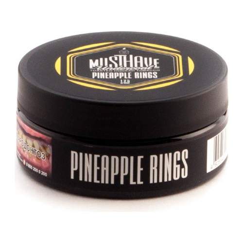 Табак для кальяна Must Have - Pineapple rings (Ананасовые кольца) 125гр фото