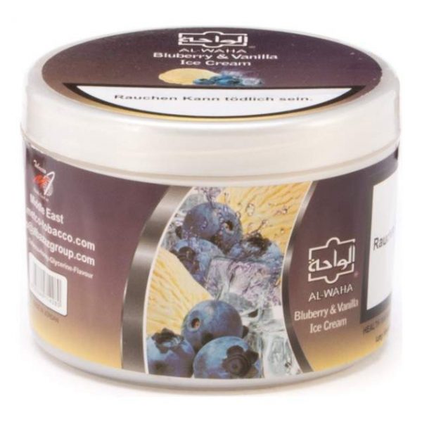 Табак для кальяна Al Waha - Blueberry & Vanilla Ice Cream (Чернично-Ванильное Мороженое) 250гр фото