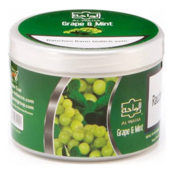 Табак для кальяна Al Waha — Grape & Mint (Виноград и Мята) 250гр фото