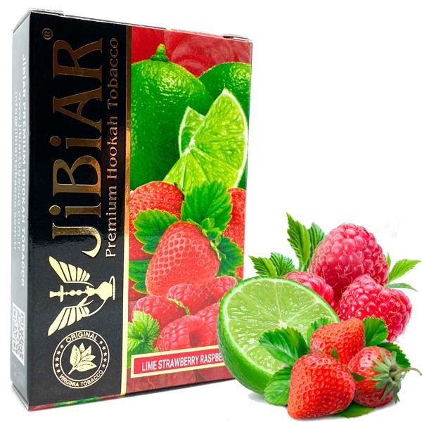 Табак для кальяна Jibiar - Lime Strawberry Raspberry (Лайм Клубника Малина) 50гр фото