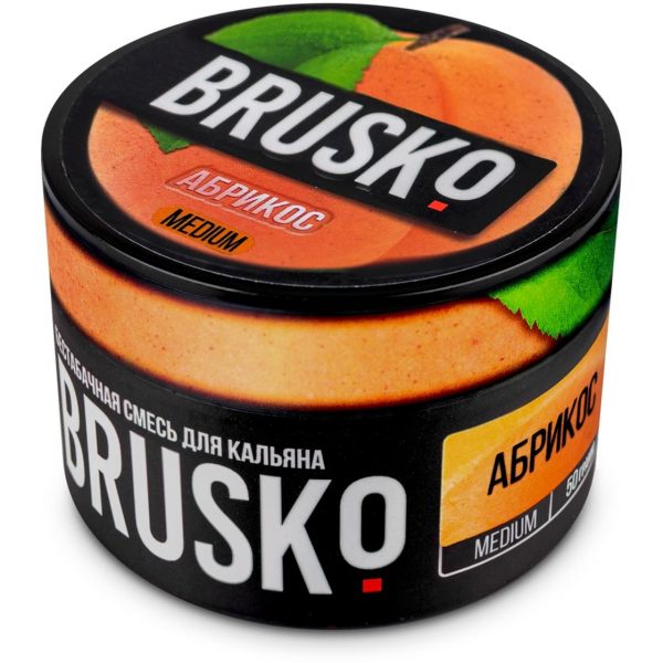 Бестабачная смесь для кальяна Brusko Medium – Абрикос 50гр фото