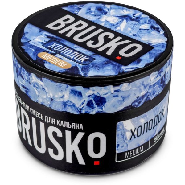 Бестабачная смесь для кальяна Brusko Medium – Холодок 50гр фото