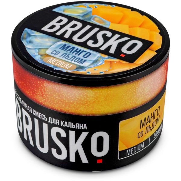 Бестабачная смесь для кальяна Brusko Medium – Манго со Льдом 50гр фото