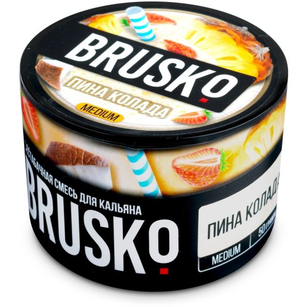 Бестабачная смесь для кальяна Brusko Medium – Пина Колада 50гр фото