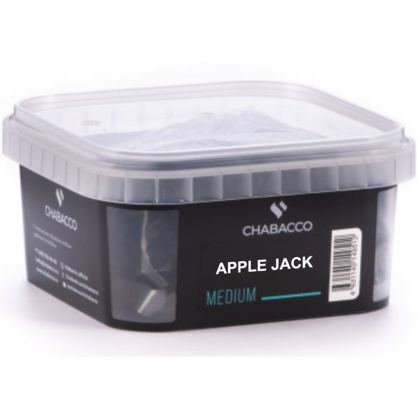 Бестабачная смесь для кальяна Chabacco Medium -  Apple Jack (Яблочный Джек) 200гр фото