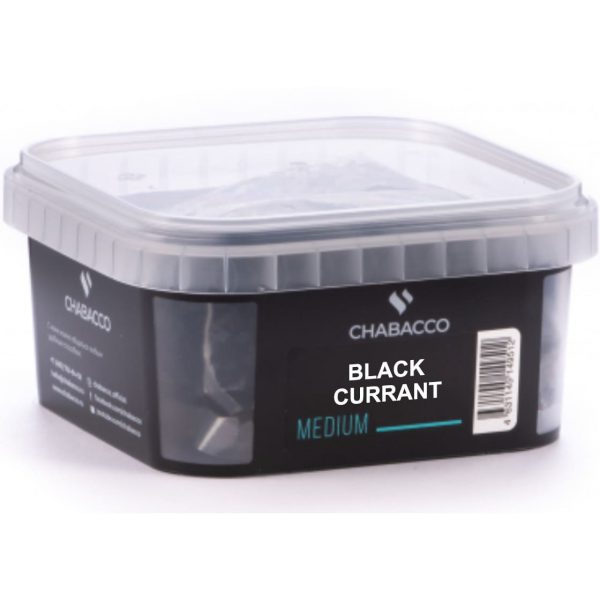 Бестабачная смесь для кальяна Chabacco Medium -  Black Currant (Черная Смородина) 200гр фото