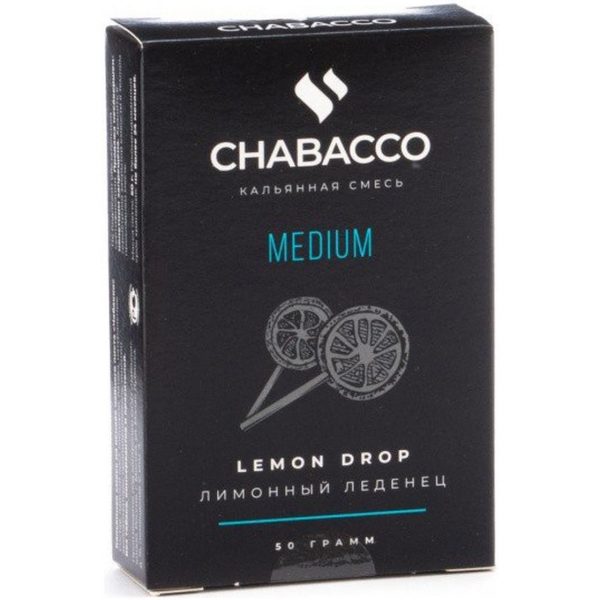 Бестабачная смесь для кальяна Chabacco Medium - Lemon Drop (Лимонный Леденец) 50гр фото