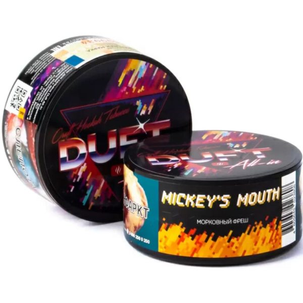 Табак для кальяна Duft All-in - Mickeys Mouth (Морковный фреш) 25гр фото