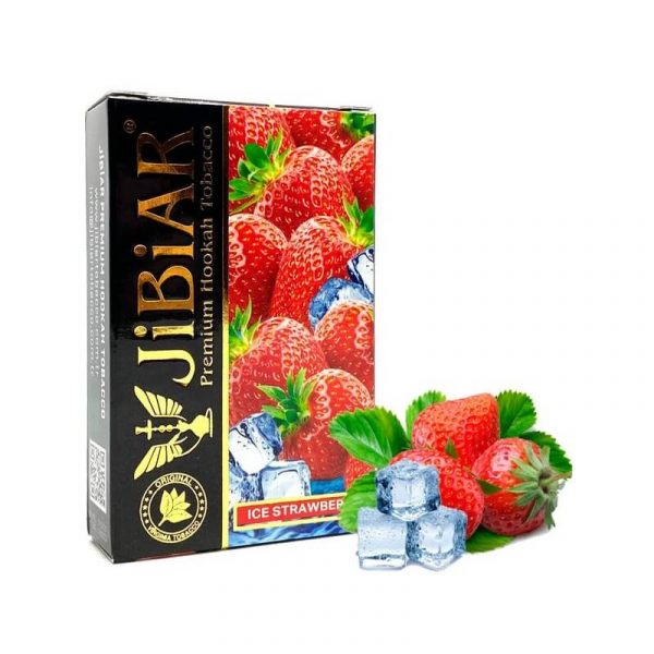 Табак для кальяна Jibiar - Ice Strawberry (Ледяная Клубника) 50гр фото
