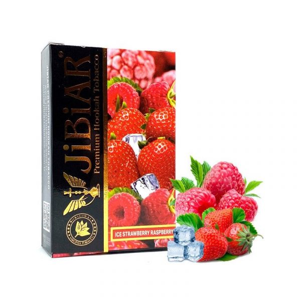 Табак для кальяна Jibiar - Ice Strawberry Raspberry (Ледяная Клубника Малина) 50гр фото