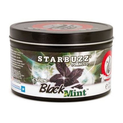 Табак для кальяна Starbuzz - Black Mint (Чёрная Мята) 250гр фото