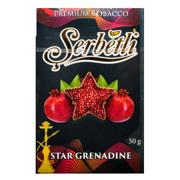 Табак для кальяна Serbetli -  Star Grenadine (Звезда Граната) 50гр фото