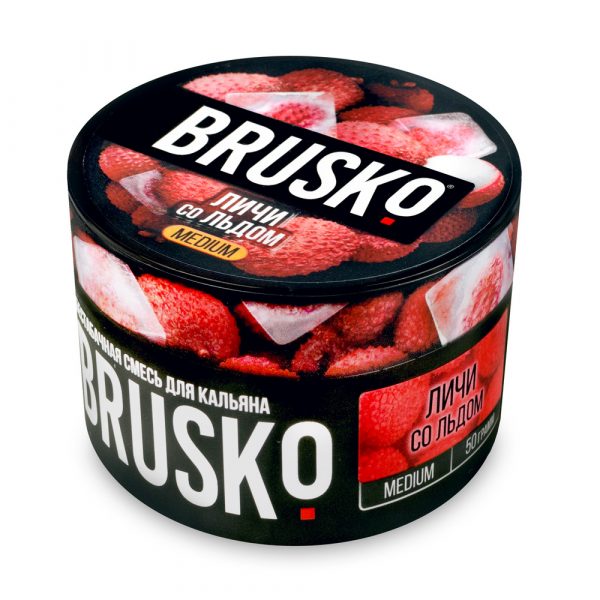 Бестабачная смесь для кальяна Brusko Medium – Личи со льдом 50гр фото