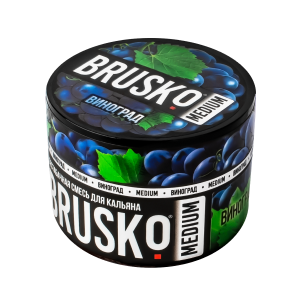 Бестабачная смесь для кальяна Brusko Medium – Виноград 50гр фото