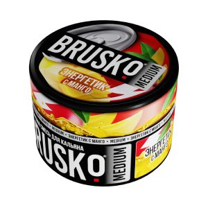 Бестабачная смесь для кальяна Brusko Medium – Энергетик с манго 50гр фото