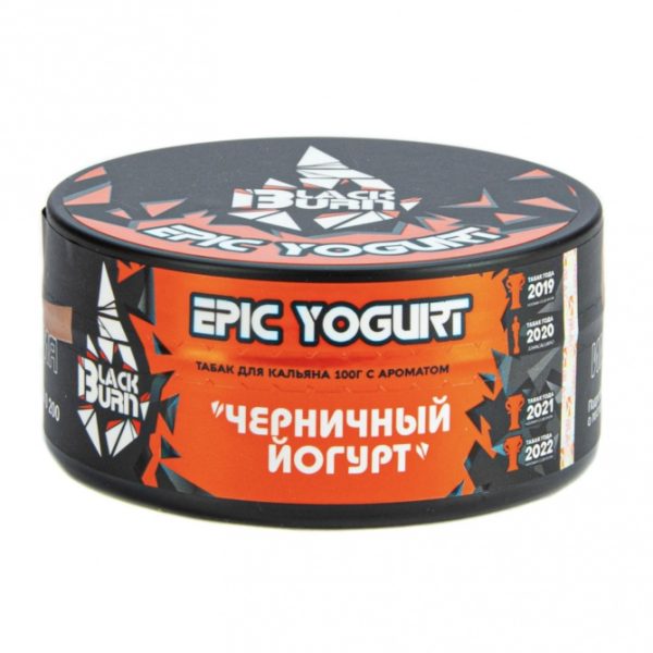 Табак для кальяна Black Burn — Epic Yogurt (Черничный йогурт) 100гр фото