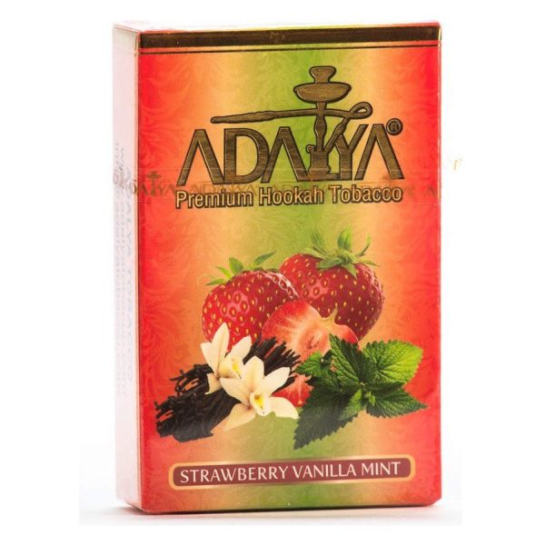 Табак для кальяна Adalya — Strawberry Vanilla Mint (Клубника-Ваниль с Мятой) 50гр фото