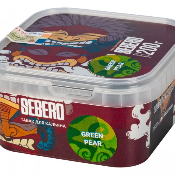 Табак для кальяна Sebero — Green Pear (Зеленая Груша) 200гр фото
