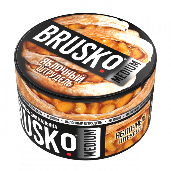 Бестабачная смесь для кальяна Brusko Medium – Яблочный штрудель 250гр фото
