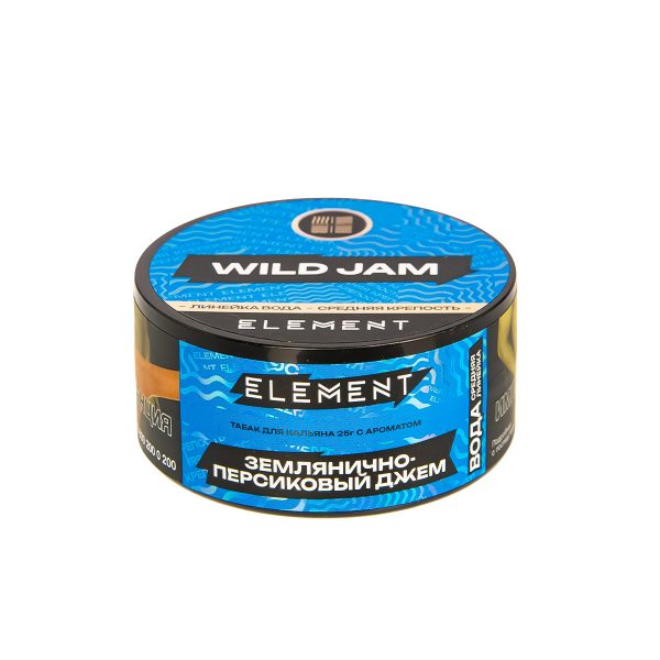 Табак для кальяна Element Вода - Wild Jam (Землянично-персиковый Джем) 25гр фото