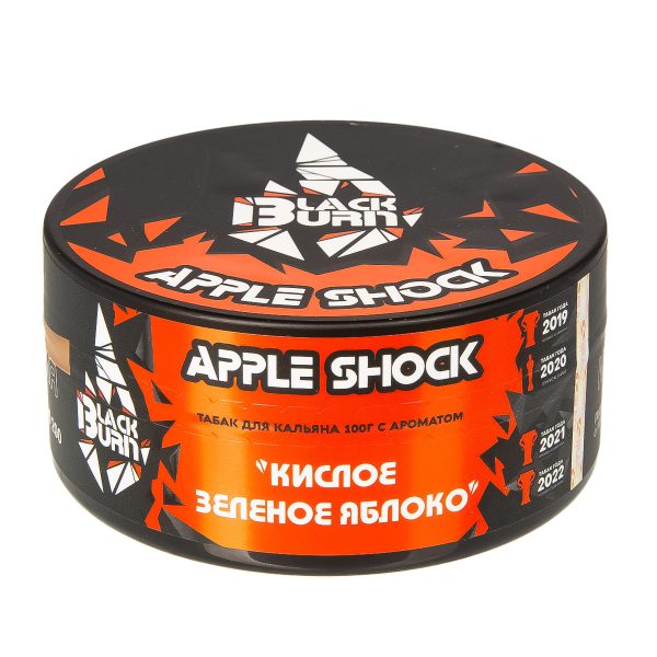 Табак для кальяна Black Burn - Apple Shock (Кислое яблоко)100гр фото