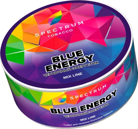 Табак для кальяна Spectrum Mix Line - Blue Energy (Черничный энергетик) 25гр фото