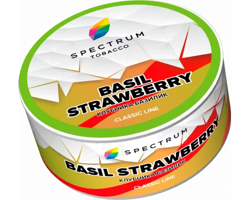 Табак для кальяна Spectrum Classic - Basil Strawberry (клубника-базилик) 25гр фото