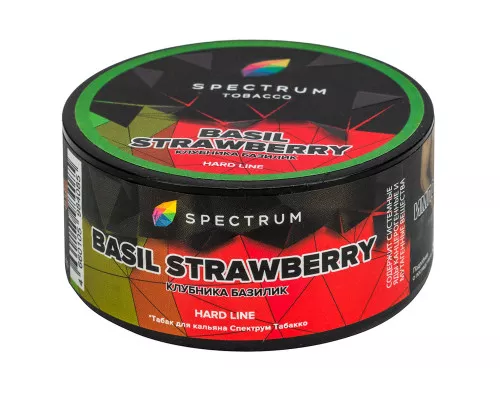 Табак для кальяна Spectrum Hard - Basil Strawberry (Kлубника-базилик) 25гр фото
