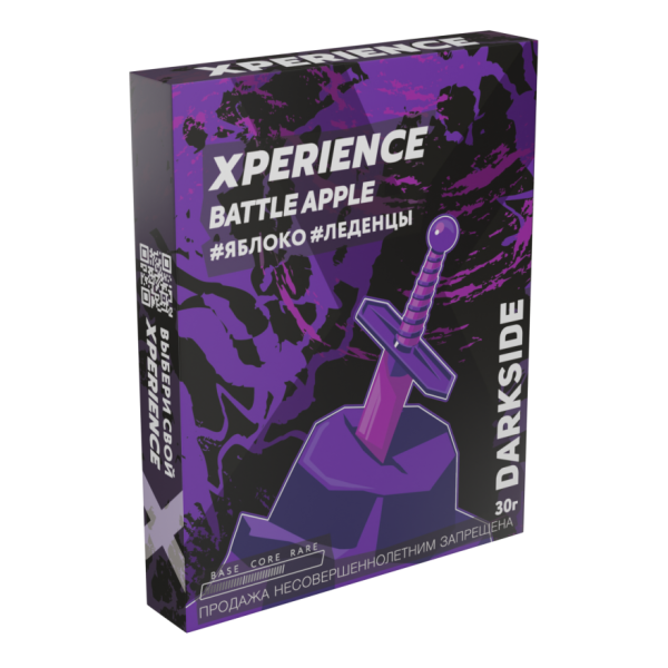 Табак для кальяна Darkside Xperience - Battle Apple (Яблоко, Леденцы) 30гр фото