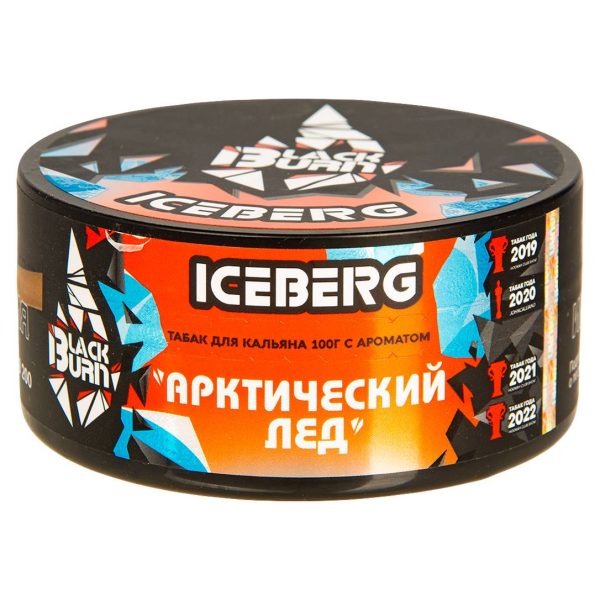 Табак для кальяна Black Burn - Iceberg (Арктический Лёд) 100гр фото