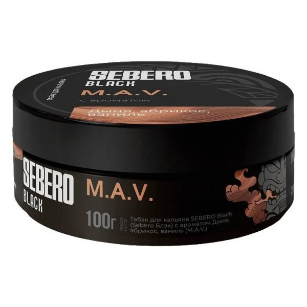 Табак для кальяна Sebero Black - M.A.V. (Дыня, Абрикос, Ваниль) 100гр фото