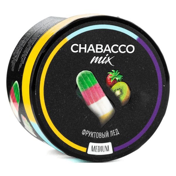 Бестабачная смесь для кальяна Chabacco Medium - Fruit Ice (Фруктовый Лёд) 40гр фото
