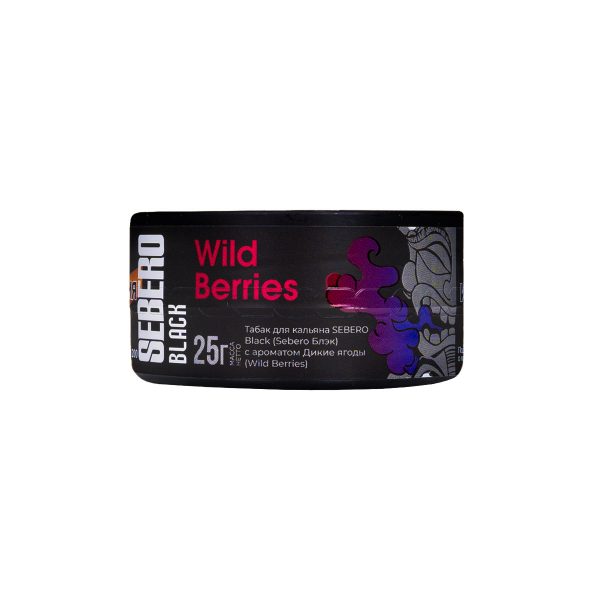 Табак для кальяна Sebero Black - Wild Berries (Дикие ягоды) 25гр фото