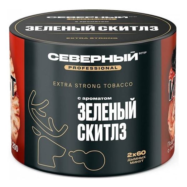 Табак для кальяна Северный Professional - Зелёный Скитлз 40гр фото