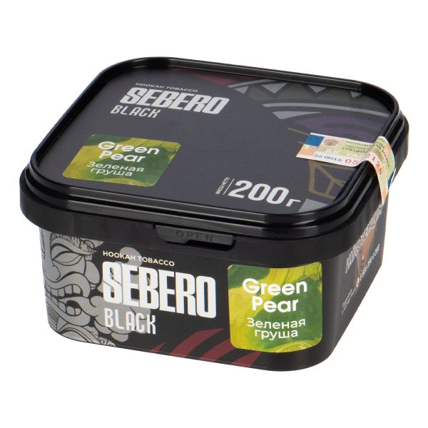 Табак для кальяна Sebero Black - Green Pear (Зеленая Груша) 200гр фото