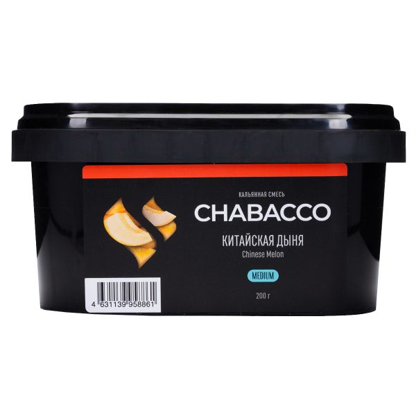 Бестабачная смесь для кальяна Chabacco Medium - Chinese Melon (Китайская Дыня) 200гр фото