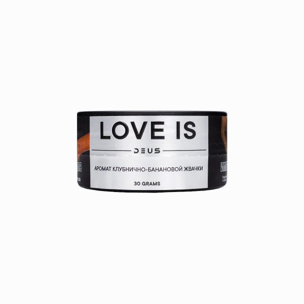 Табак для кальяна DEUS — Love Is (Клубнично банановая жвачка) 30гр фото
