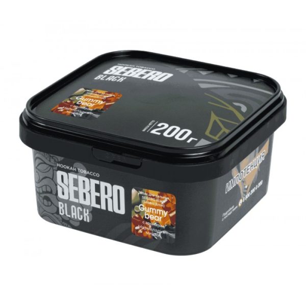 Табак для кальяна Sebero Black - Gummy Bear (Мармеладные Мишки) 200гр фото