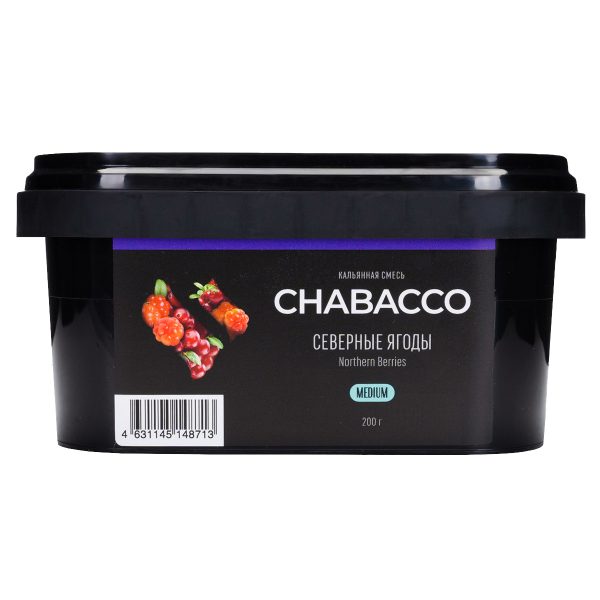 Бестабачная смесь для кальяна Chabacco Medium -  Northern Berries (Северные Ягоды) 200гр фото