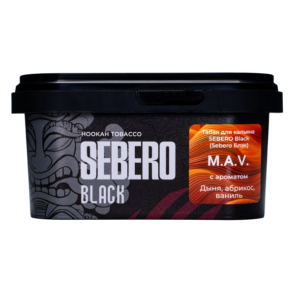 Табак для кальяна Sebero Black - M.A.V. (Дыня, абрикос, ваниль) 200гр фото