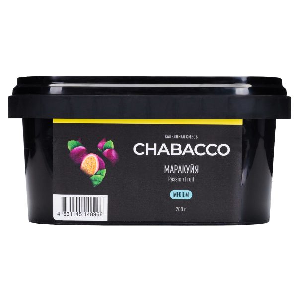 Бестабачная смесь для кальяна Chabacco Medium -  Passion Fruit (Маракуйя) 200гр фото
